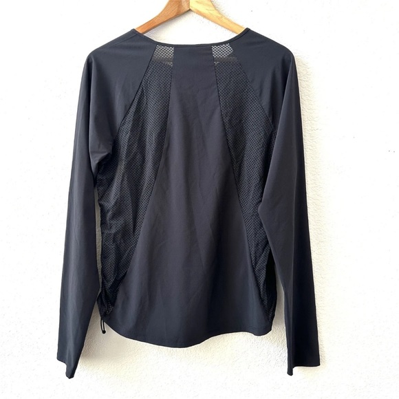 Athleta Yosemite Long Sleeve Black Top Size Large - Picture 2 of 4